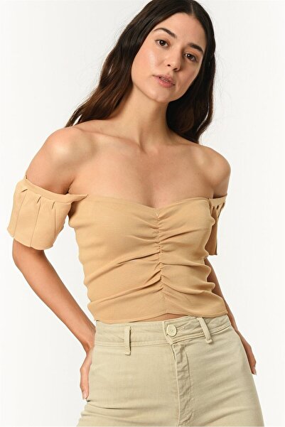Dewberry Γυναικεία μπλούζα Crop Fit, ελαστική, άνετη, καθημερινή, κομψή, μοντ...