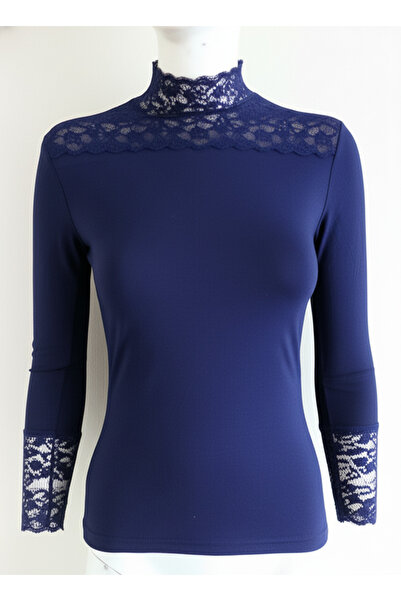 Altınay Kol Ve Yaka Dantelli Kadın Body 440