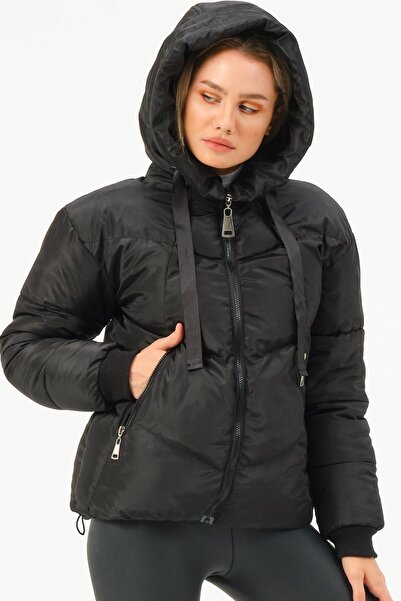 Dewberry Z6771 Coat-Black