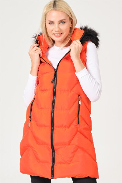 Dewberry Z6761 YELEK-TURUNCU