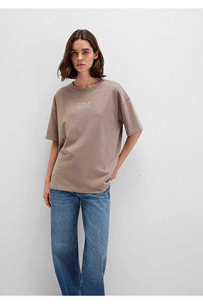 Mavi Μπεζ μπλουζάκι με λογότυπο Oversize / Wide Cut1611592-70364