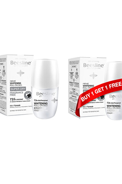 Beesline - رول أون لتبييض الأسنان - خالٍ من العطور - 2 × 50 مل