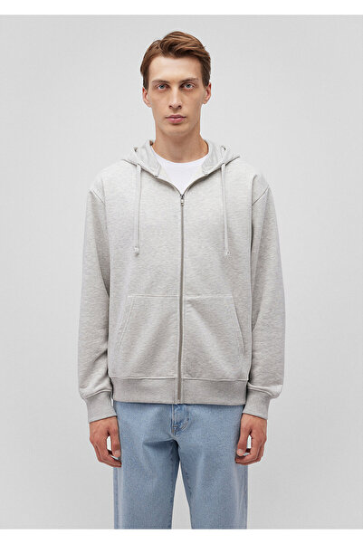 Mavi Φούτερ με γκρι κουκούλα - Πίσω στάμπα 0S10174-82498