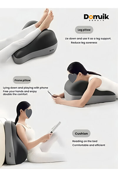 Domuik Multipurpose Leg Elevation Pillow Lumbar Pillow Sleeping Pillow Portable Cushion