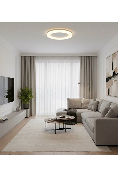 Vonalight Desıng Project Çap.40cm ,30W Beyaz Çember Led Tavan Lambası, Aydınlatma, Avize,Mutfak,Koridor,Banyo, 4000K GÜNIŞIĞI