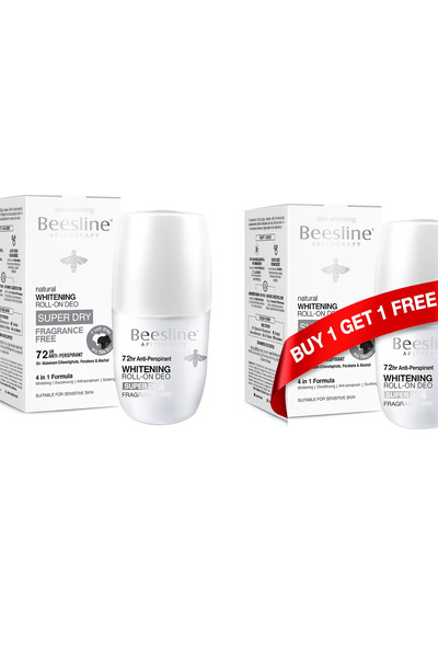 Beesline مزيل العرق رول أون لتبييض البشرة - لمسة غير مرئية (قرص واحد + 50%)