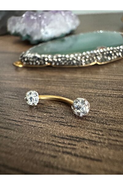 Bylin Cerrahi Çelik Sambala Muz/Banana Piercing Rook, Kaş, Helix, Tragus /1 adet