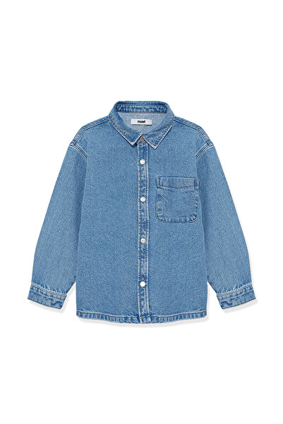 Mavi Cămașă Bob 90s Indigo Si Jean - Oversize cu croiala largă 6210000 -86709