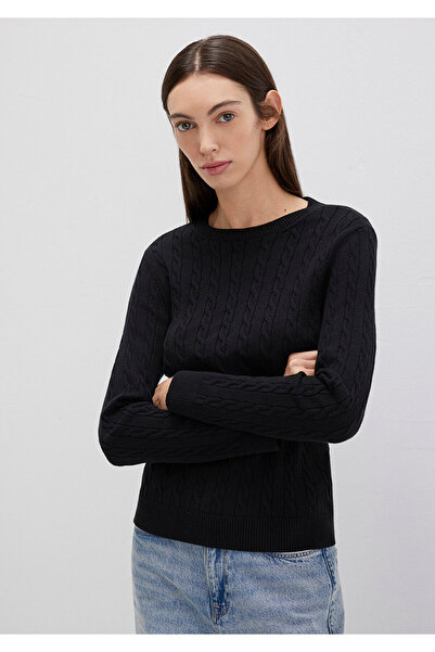 Mavi Crew Neck Black Sweater Slim Fit / Tight Cut 1710341-900