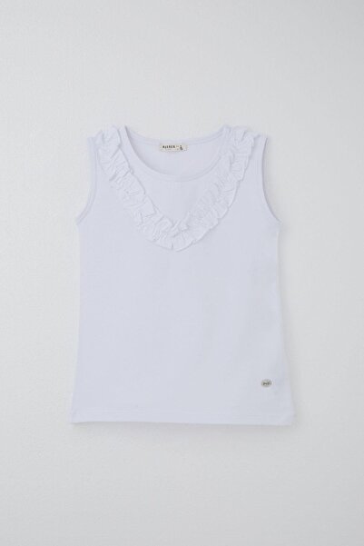 Breeze Girl's Shorts Set, Polka Dots, Bows and Ruffles, Age 4-8, White