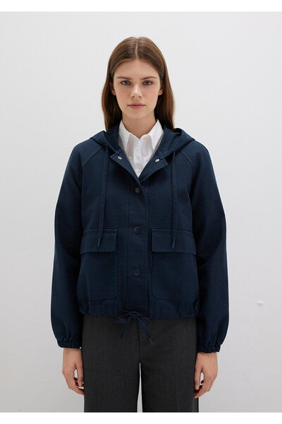 Mavi Marineblaue Jacke mit Kapuze Regular Fit / Regular Cut110775-82906