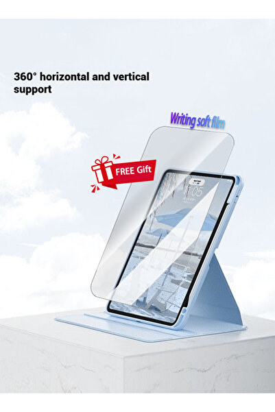 yaqeen Honor Pad 9 12.1-Inch 360° Rotating Protective Case With Pen Slot,Transparent Tpu Protective Case