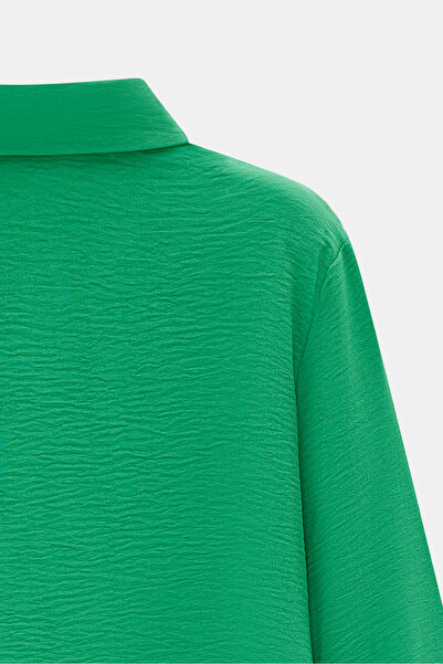 Saade Πράσινο Ξύλινο τουνίκ με κουμπιά