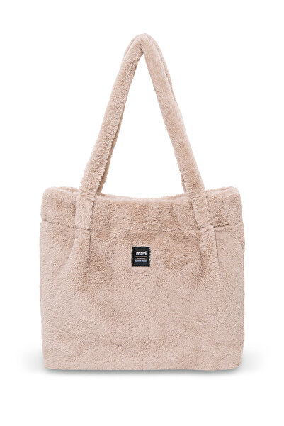 Mavi Beige Plüsch-Umhängetasche 197617 -34523