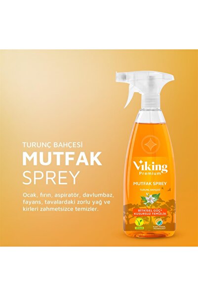 Viking Premium 5'li (mutfak,banyo,çok Amaçlı ,wc Temizleyici bulaşık Deterjanı) + Magic Sünger