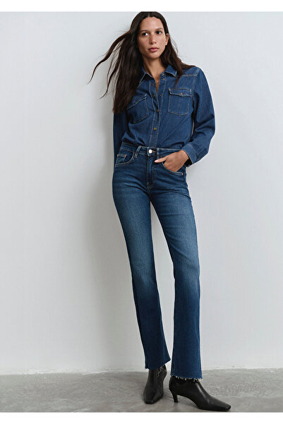 Mavi Pantaloni Maria Gold Denim Jean întunecați 101225 -80680