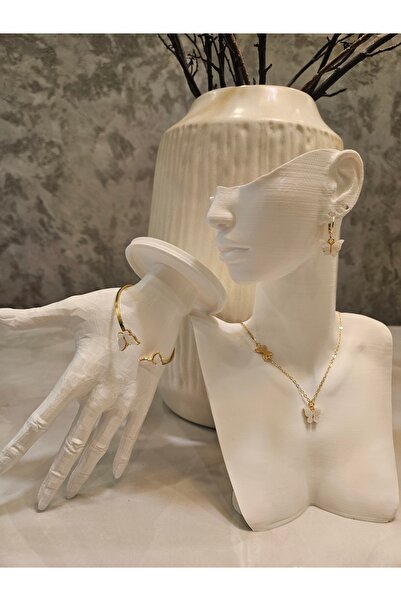 Alyas Aksesuar 4 Piece Butterfly Jewelry Set