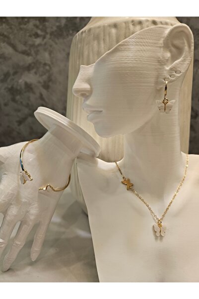 Alyas Aksesuar 4 Piece Butterfly Jewelry Set