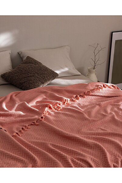 Madame Coco Stephane Einzel-Tagesdecke - Puder