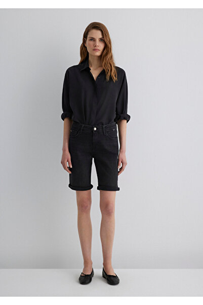 Mavi Alexis Casual Vintage Antrasit Jean Şort 1441524752