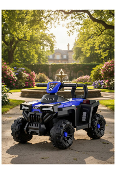 CAR Electric Ride-On 6V Battery, 380 Motor with Music, Lights & Early Education 29-GB931-BLUE