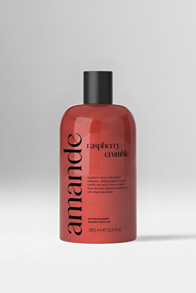 Amande Raspberry Crumble Ahududu Aromalı Parfümlü Duş Jeli 380 ml | Vegan Formül