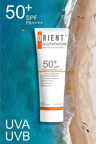 Orient Glutatyonlu Ve Kolajenli Spf 50 Güneş Kremi Vegan