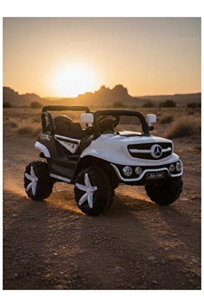 CAR Electric 4WD With 2Motors & 2Battery, RC 25-F576-WHITE