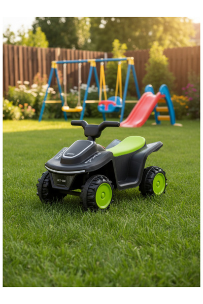 CAR لعبة تعليمية كهربائية 6 فولت بمحرك 380، موسيقى، بلوتوث وأضواء 29-688N-أخضر