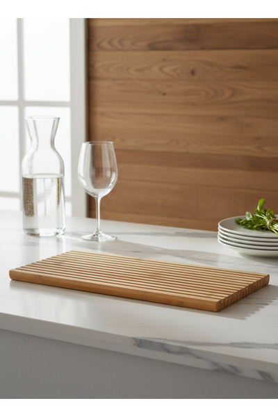 YAZICI Bamboo Straight Line Special Design Bamboo Serving Tray