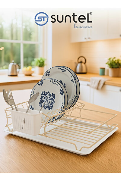 Suntel Metal Tezgah Üstü Bulaşıklık ve Su Tahliye Tavası (39.5x30x12 cm) SM11...