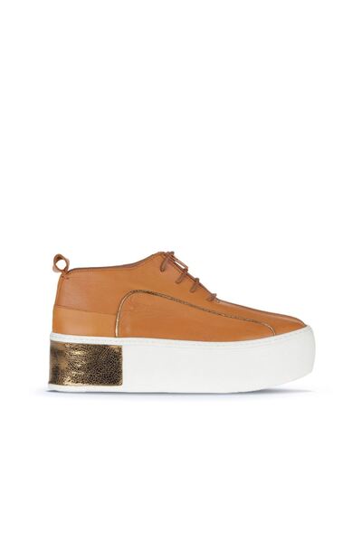 Bueno Shoes Γυναικεία παπούτσια με τακούνι από δέρμα Tan - 01ws7001