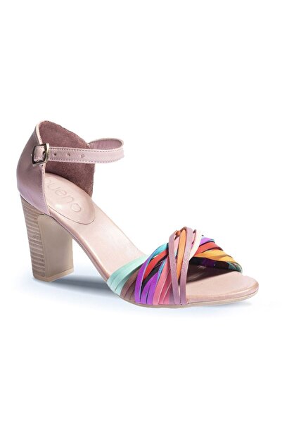 BUENO Shoes Multi M10 Leather Women's Heeled Sandals 01Wn4319