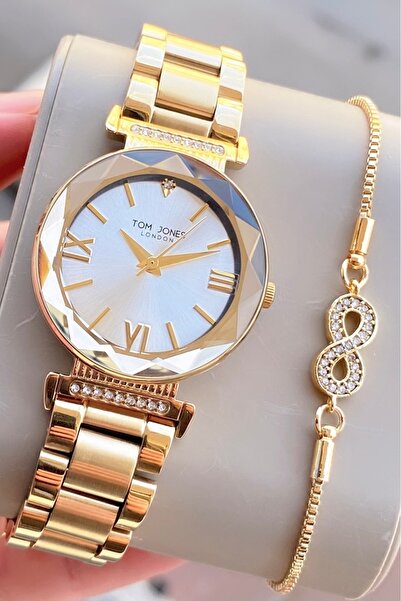Tom Jones kadın kol saati orjinal 3atm su gecirmez çelik 2 yıl garantili bileklik hediyeli faturalı