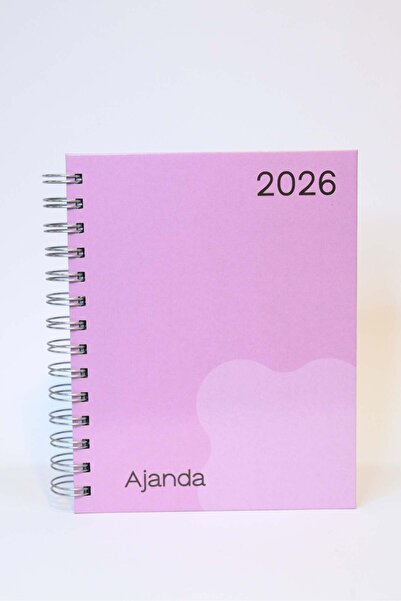 Lemsstudio 2026 Tarihli Günlük Ajanda Icon Pink Pembe Sert Kapak Spiralli Lem...