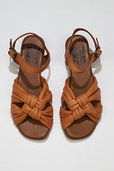 Bueno Shoes Tan Leather Women's Sandals 01Wu8802
