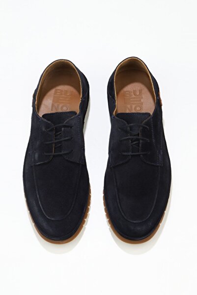 Bueno Shoes Ανδρικά Suede Casual Παπούτσια Navy Blue - 07m0837