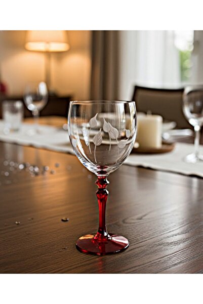 DECOSTYLE Leaf Decoration Colorful Cold Cutting Pasabahce Footed Coffee Side Ideal 1 Piece