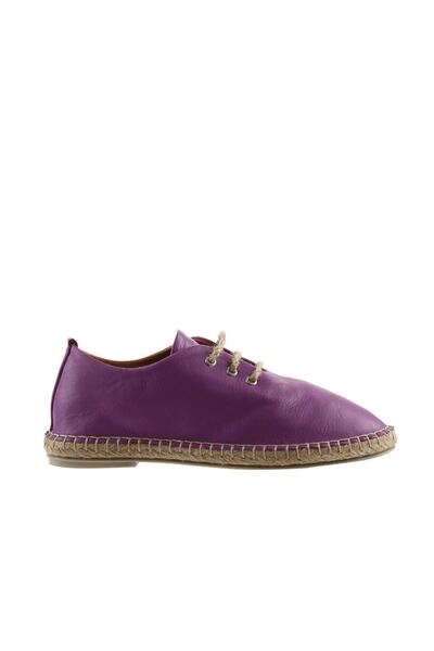 Bueno Shoes Lilac Leather Women Espadrille - Model 01wn1617