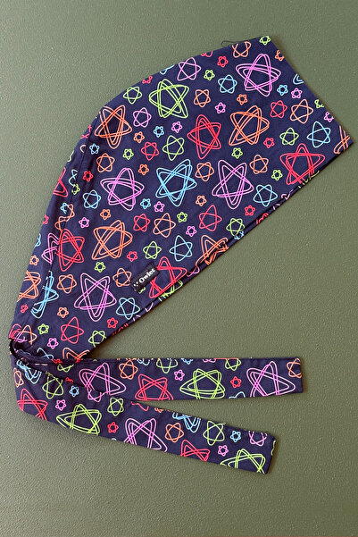 Owlet Medikal Stars Navy Blue Surgical Hijab Bonnet