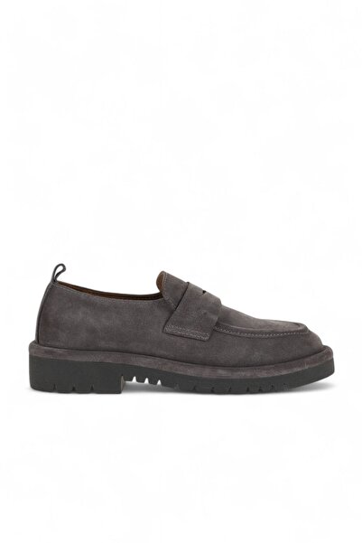 Bueno Shoes Gri Süet Kadın Loafer 01wz6703