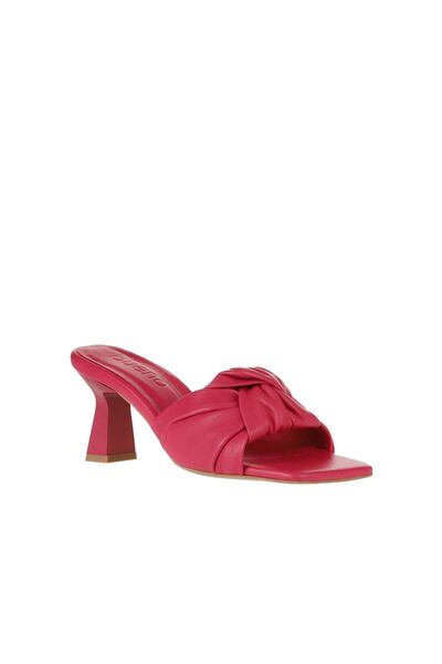 Bueno Shoes Fuşya Deri Kadın Topuklu Terlik 01wy6803