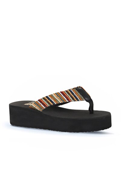 Bueno Shoes Hitit Print Women's Wedge Heeled Slippers 26Wt190244