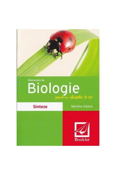 Booklet Memo de Biologie 9-10, 2016 - Mariana Huțanu