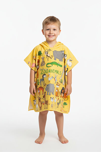 MoveBeach Copii Poncho Prosop de plajă 2-8 ani