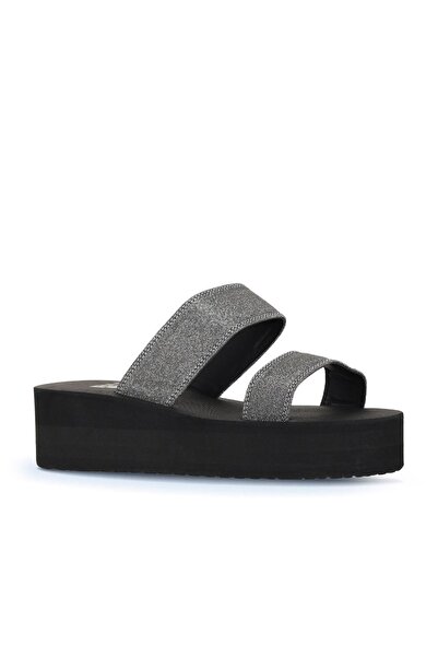 Bueno Shoes Anthracite Imported Sim Women's Wedge Heeled Slippers 26Wt752550