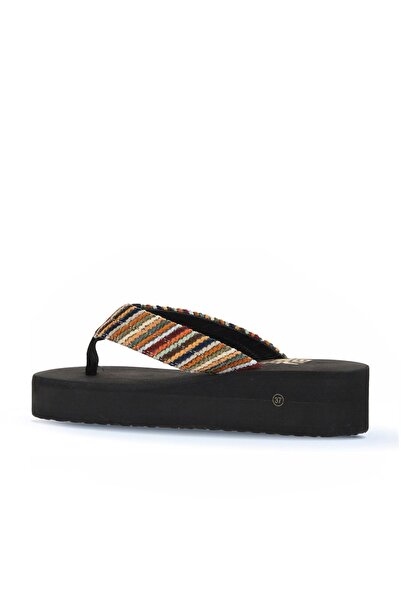 Bueno Shoes Hitit Print Women's Wedge Heeled Slippers 26Wt190244