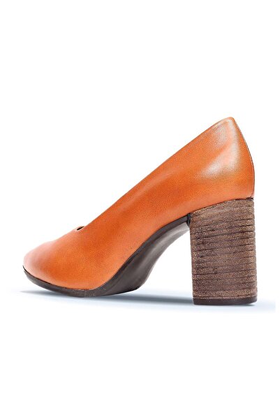 BUENO Tan Leather Women's Heeled Shoes - 01wp1002