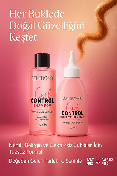 SelfBomb Aloe Vera-gül Özlü Kıvırcık Saçlar Saç Şampuan Krem Seti
