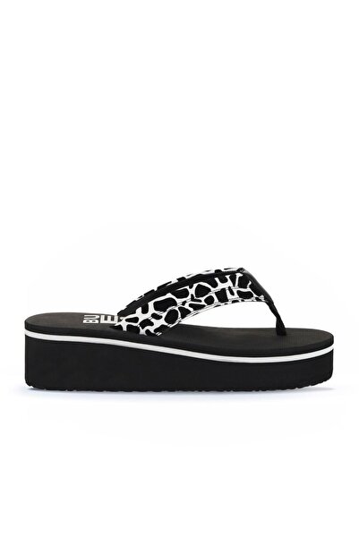 Bueno Shoes Tiger Print Women's Wedge Heeled Slippers 26Wt190244
